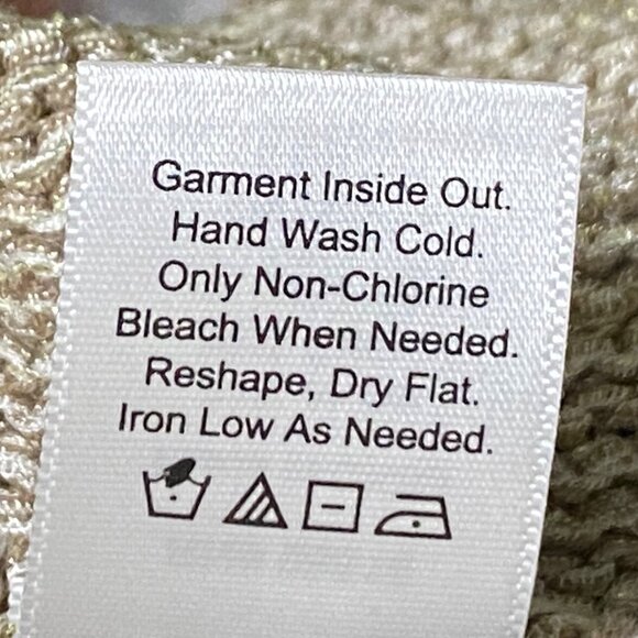 Coldwater Creek Shimmer Cardigan Womens L Holiday Ornate Glam Sparkly Mature - Picture 9 of 9